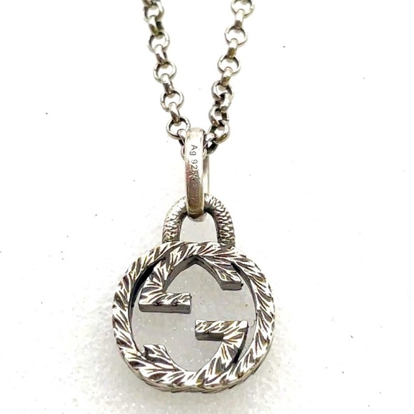 GUCCI Interlocking Pendant Necklace - Picture 1 of 3